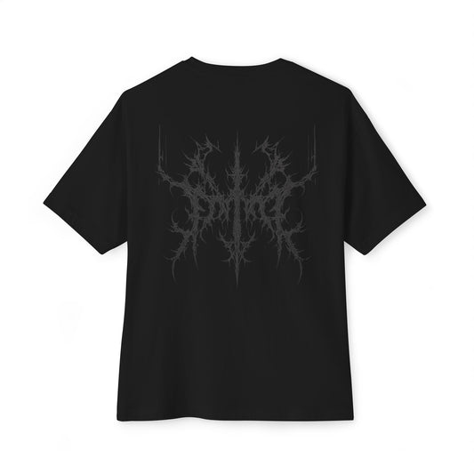 Gothic Vampire Graphic Tee, Oversized Dark T-Shirt for Halloween, Unisex Casual Shirt, Edgy Streetwear, Alternative Fashion