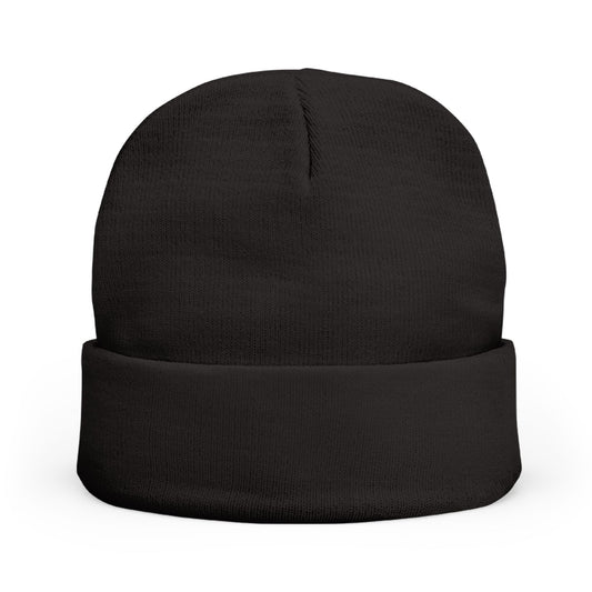 Embroidered Knit Beanie with Vampirik Skull Design