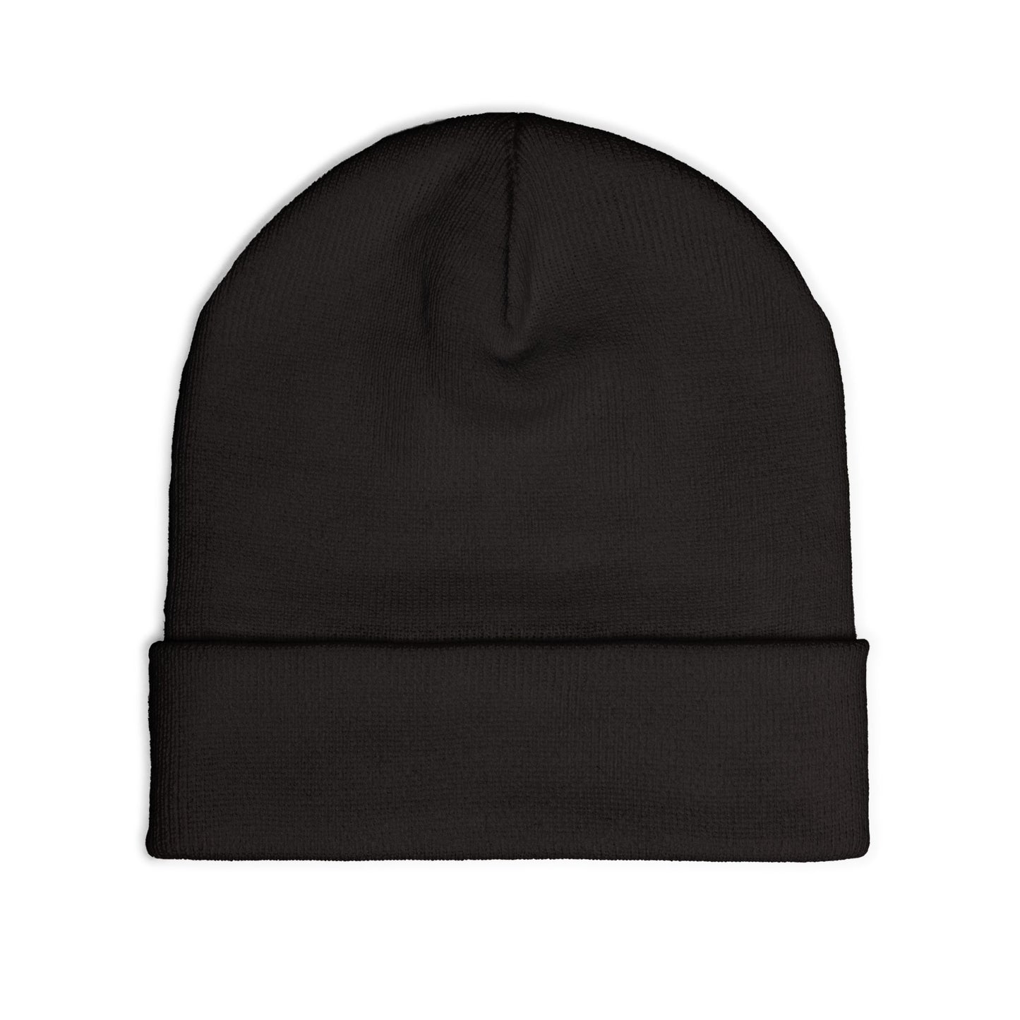 Embroidered Knit Beanie with Vampirik Skull Design